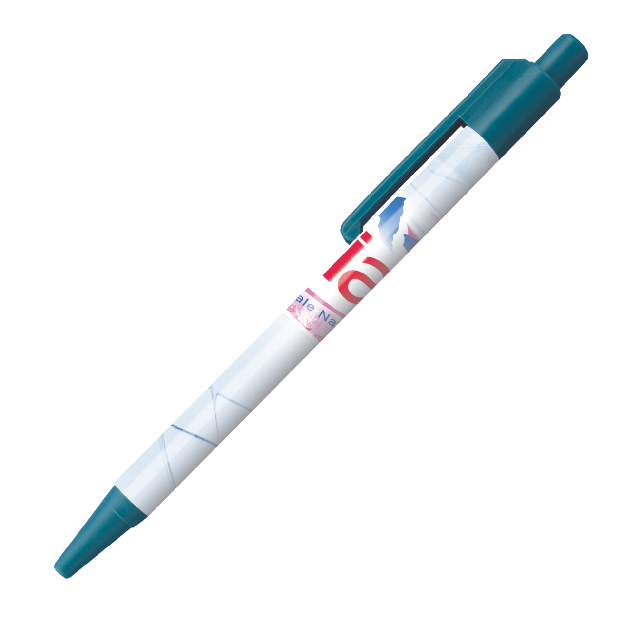 BATAM Kugelschreiber mit farbigen Akzenten und 4c-Druck all-over