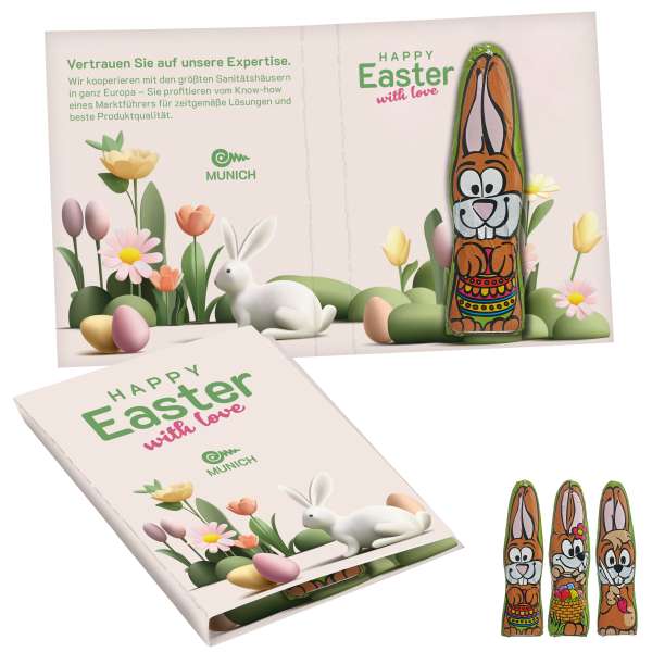 Süßes Briefchen mit MINI-Schoki-Osterhäschen "Standard"