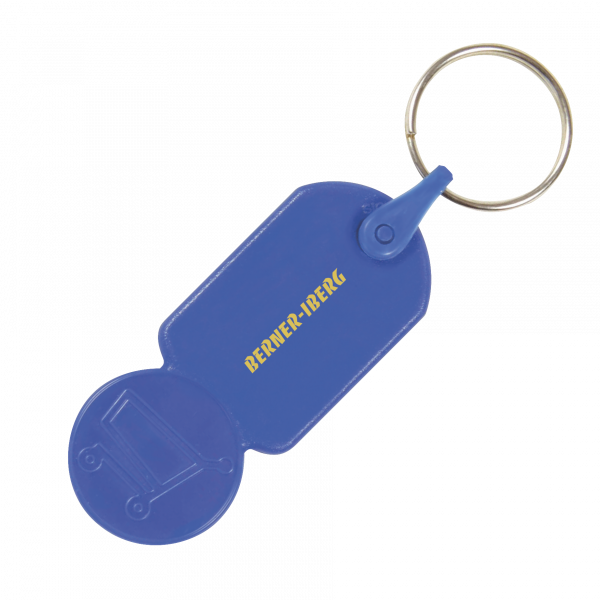 Schlüsselanhänger mit € 0,50 Einkaufswagen-Münze