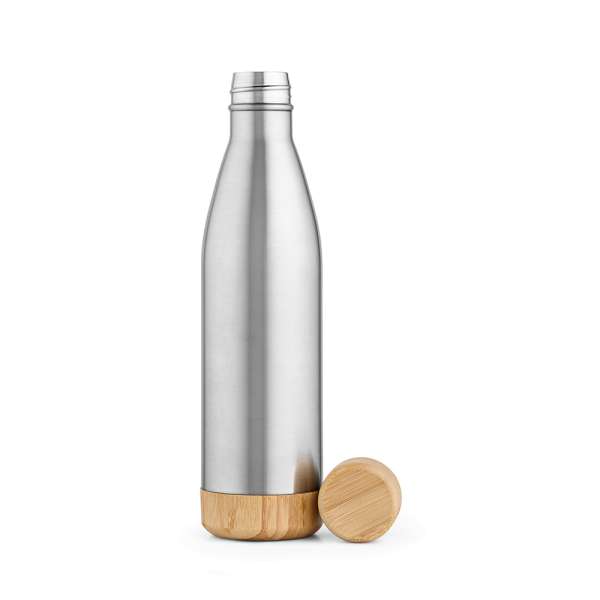 Congo Trinkflasche recy. Edelstahl und Bambus, 780ml. Doppelwanding