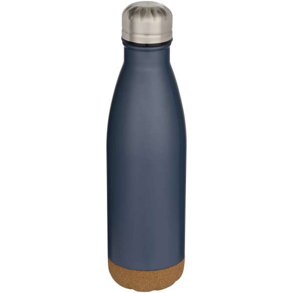 Cove 500 ml doppelwandige, vakuumisolierte Trinkflasche aus Edelstahl mit Korkdetails