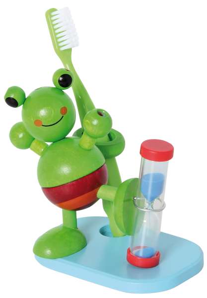 Zahnputzuhr Frosch
