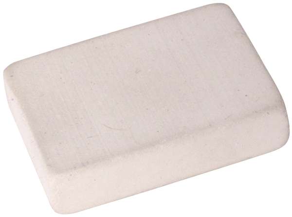 Kautschuk-Radiergummi weiß