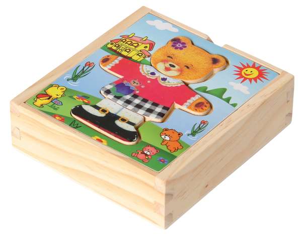 Ankleidepuzzle Berta bunt