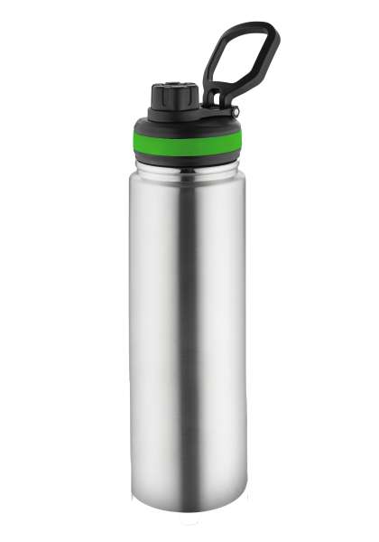 Metmaxx® Thermoflasche "GenerationRefillTheOneDeLuxe" silber Ring oben
