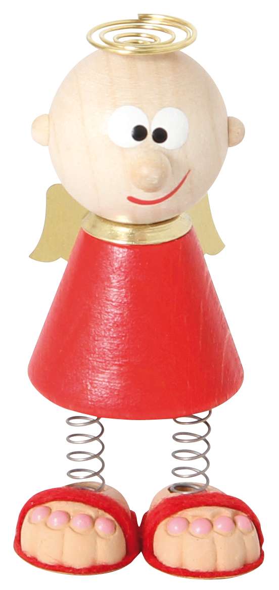 Charly mit Federbeinen, sort. (Autofahrerschutzengel)