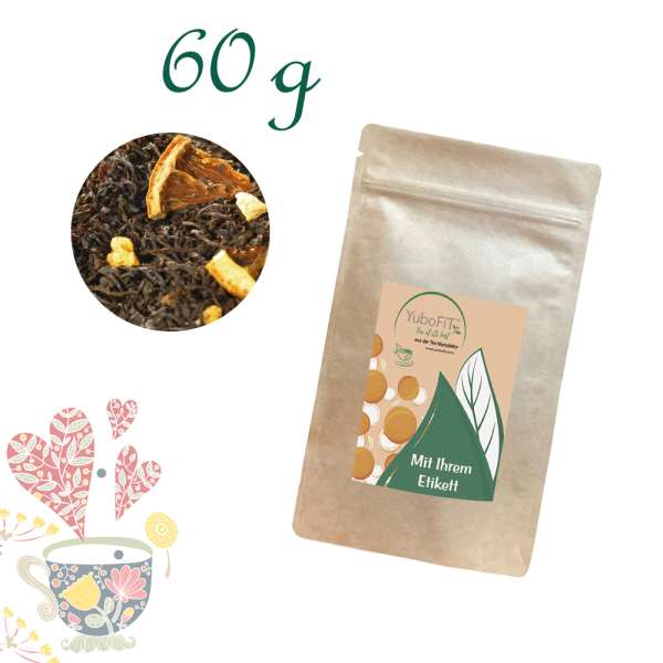 YuboFiT® Schwarzer Tee ORANGE SYMBIOSIS