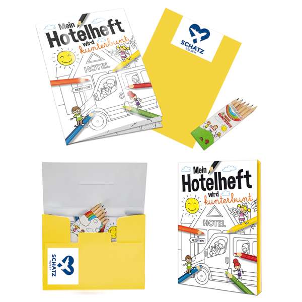 Malbuch / Mal-Set A6 - Hotel