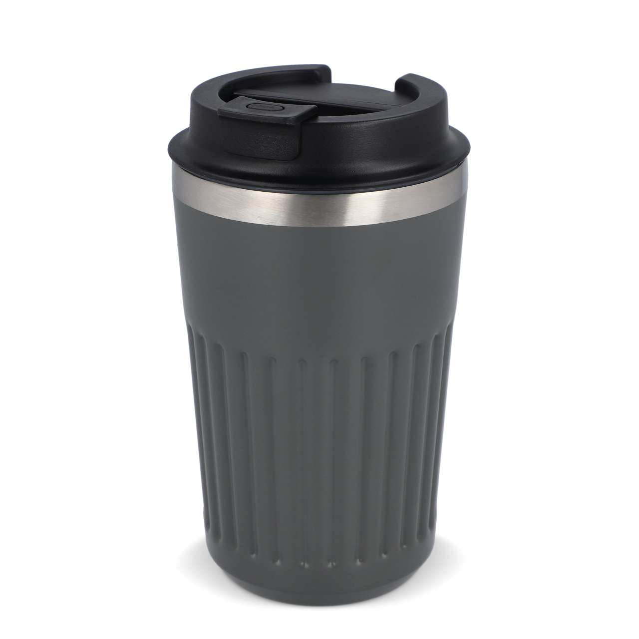 Recycelter Edelstahl-Thermobecher für Kaffee zum Mitnehmen, 400 ml