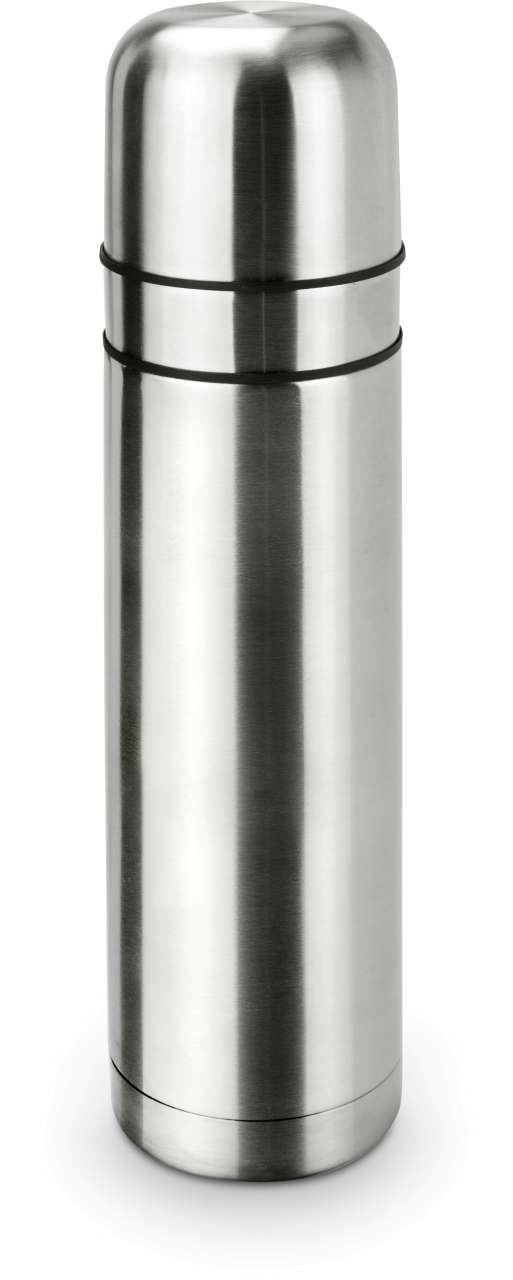 ROMINOX® Isolierkanne // Cup in Cup - mit 2 Deckeln - Silber