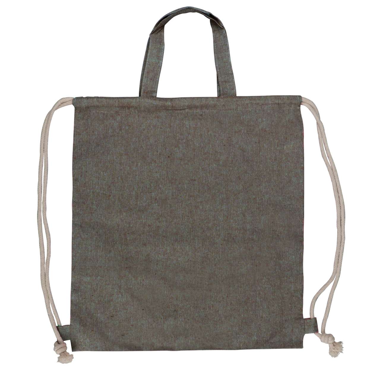 Tasche / Beutel mit Kordelzug aus recycelter Baumwolle 38 x 42cm