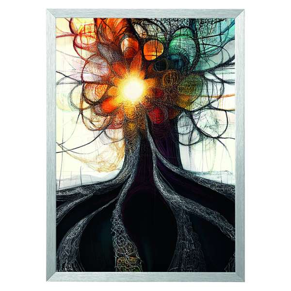 "Pure Mental Energy VI" von tokio darcy® - Fine Art Print, A5, Aluminiumrahmen