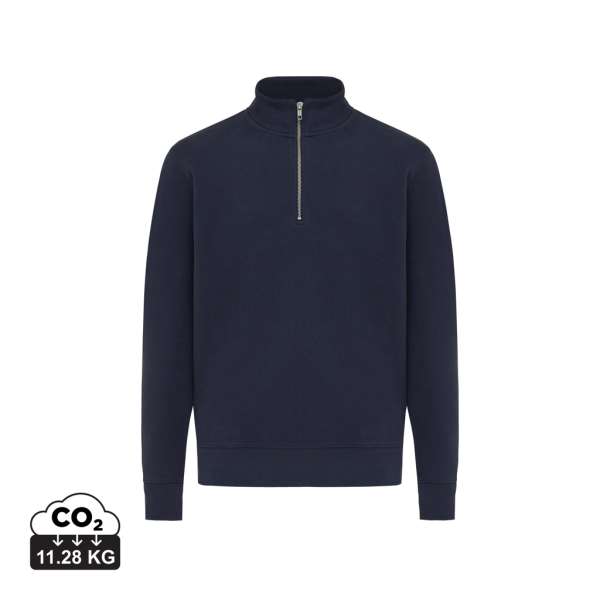 IQONIQ Elgon Quarter-Zip-Sweater aus rec. Baumwolle
