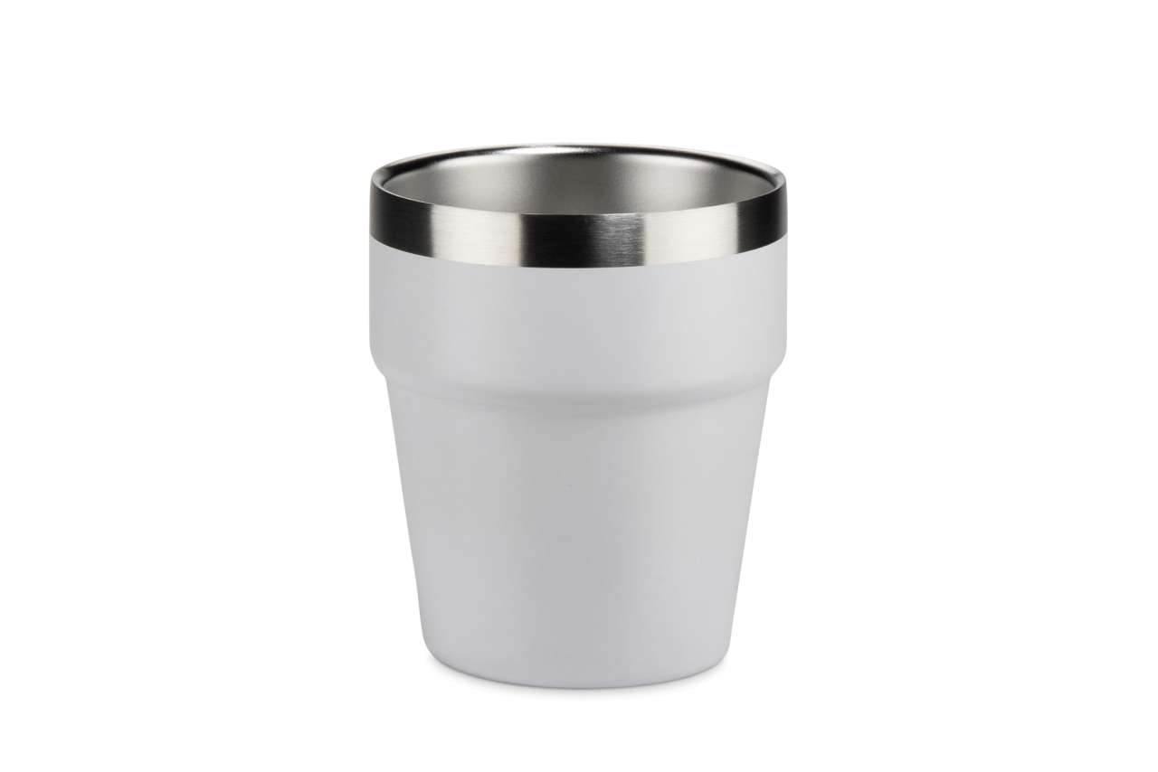 Becher aus recyceltem Edelstahl MAKEL 300 ml