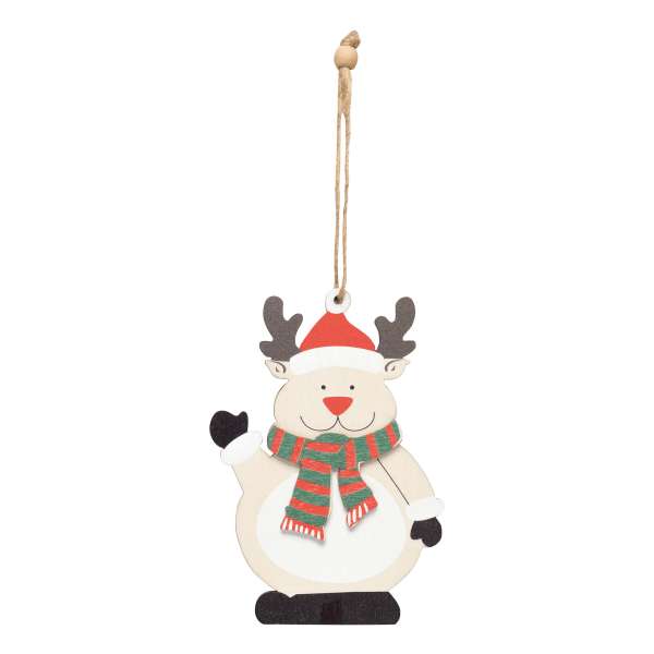 Geschenk- / Baumanhänger WOODEN SNOWI