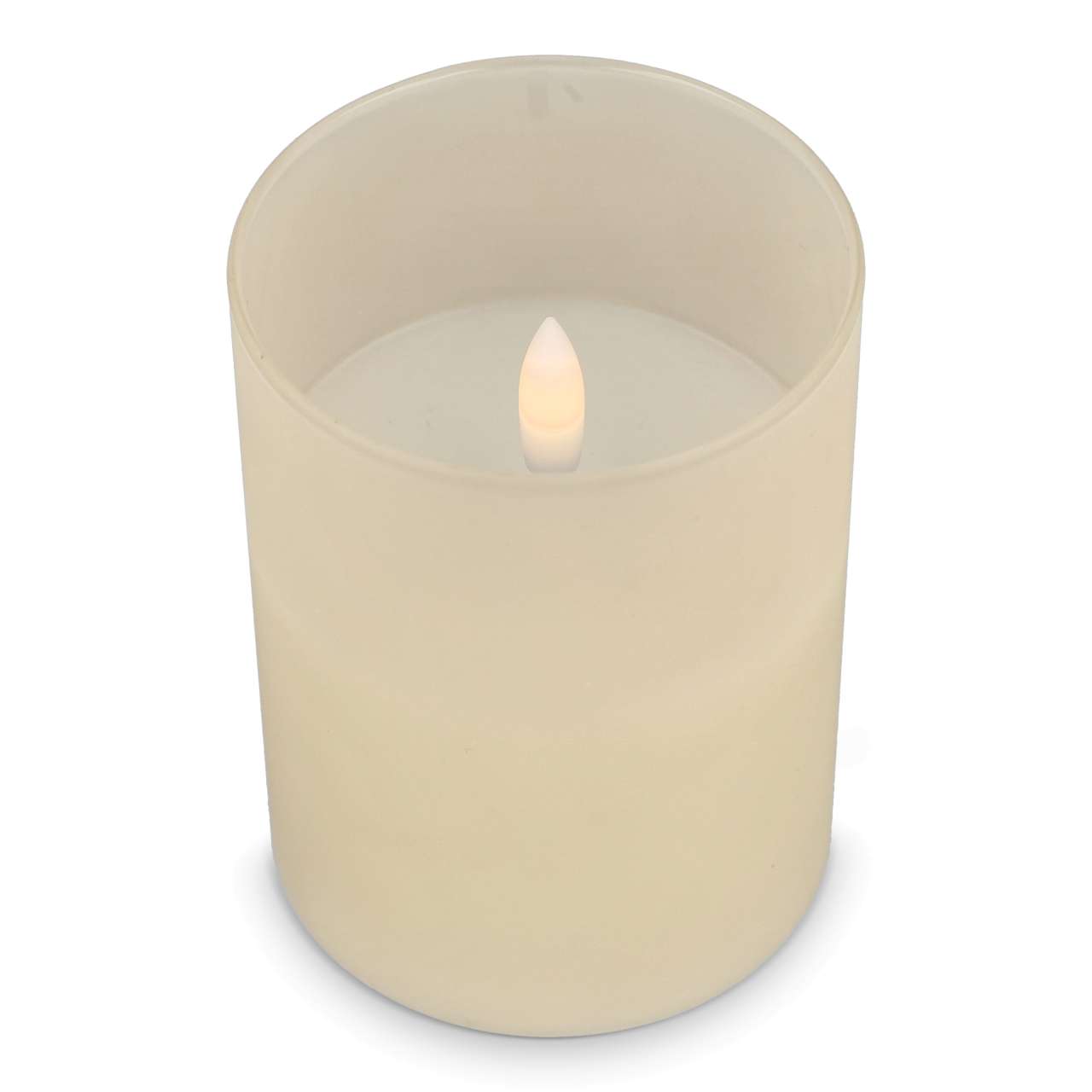 Nyelle Wiederaufladbare LED-Wachskerze im Glas