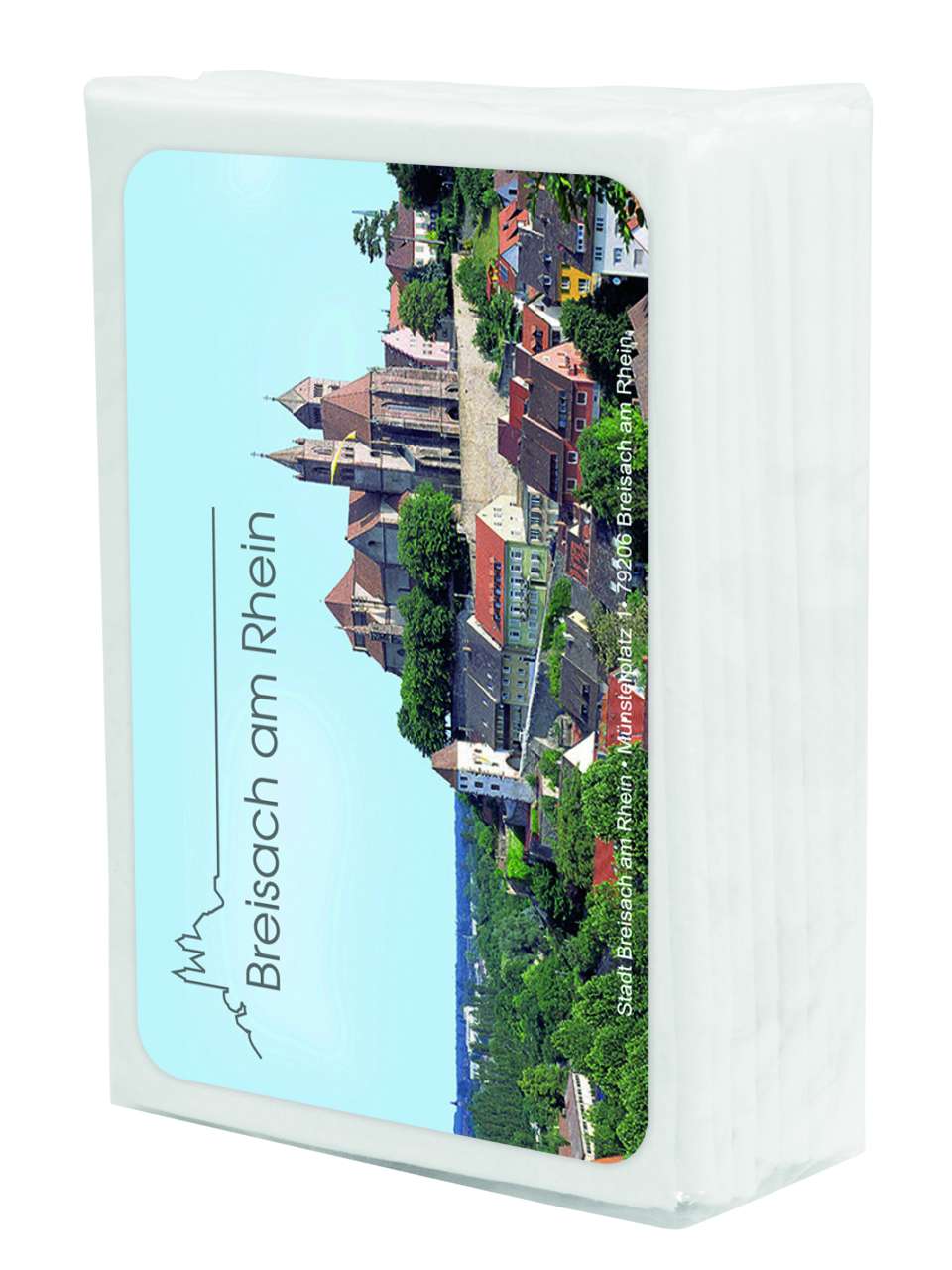 Taschentücher Mini mit Etikett