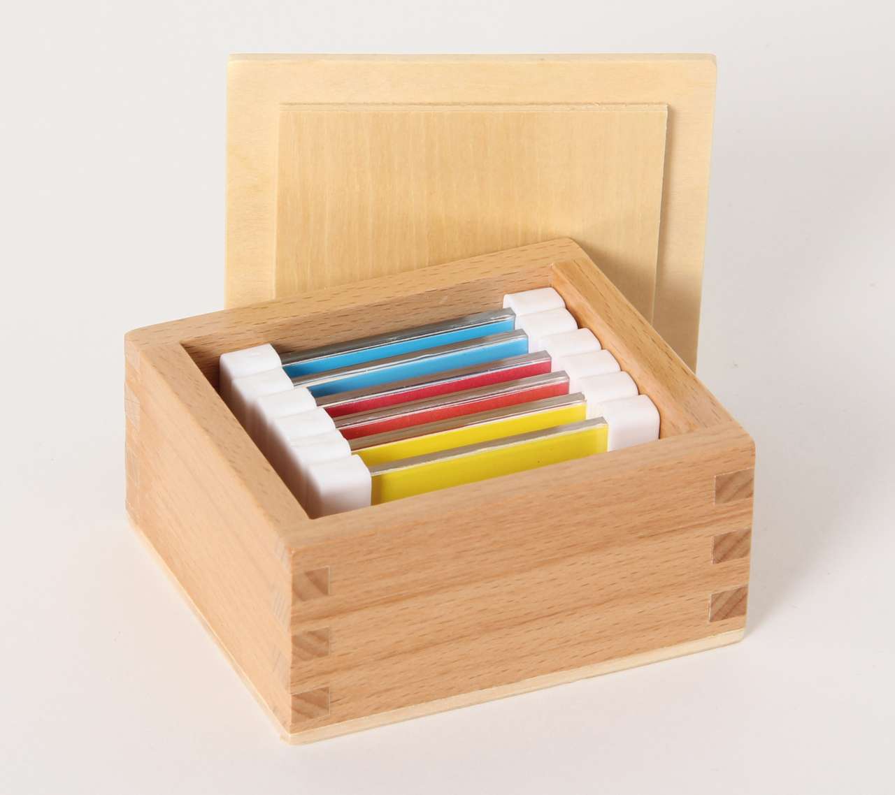 Farbtäfelchen - Kasten mit 6 Stück