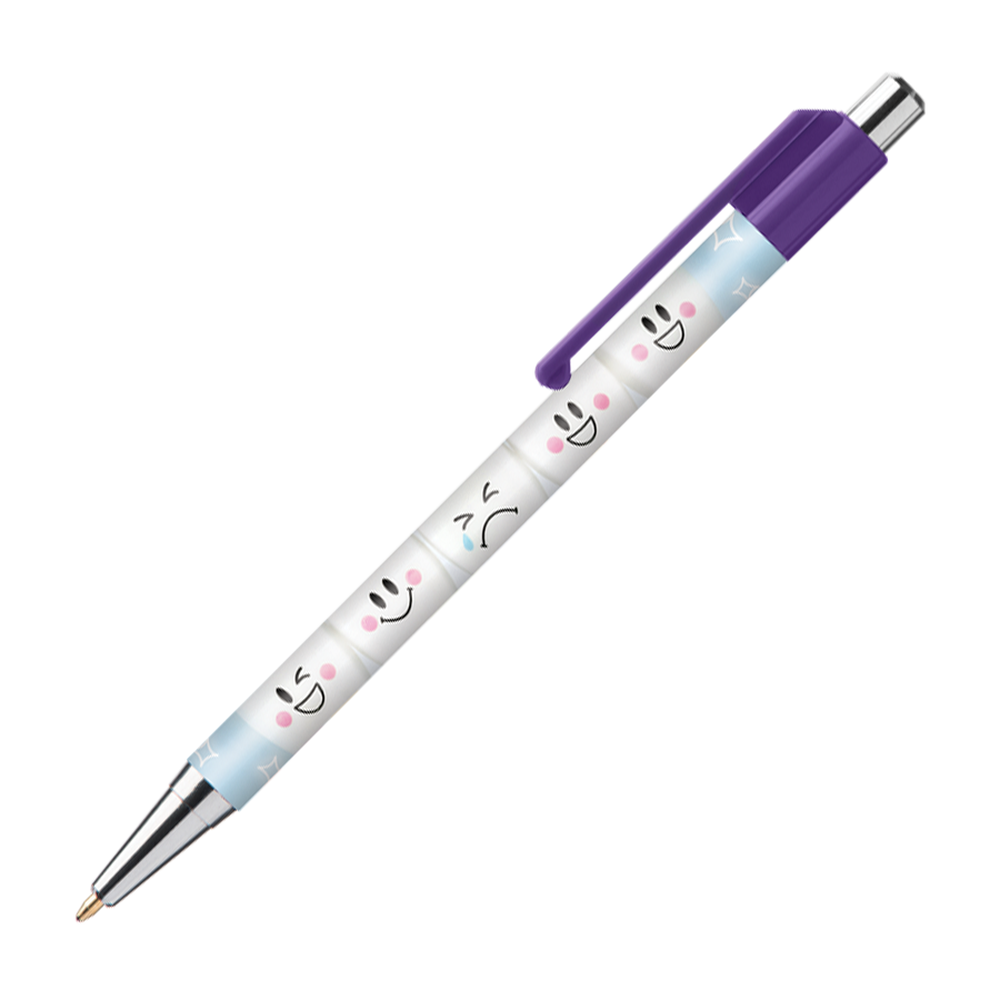 BATAM Kugelschreiber Chrome mit farbigen Akzenten und 4c-Druck all-over