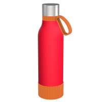 Flasche rot, Ring orange, Hülle orange