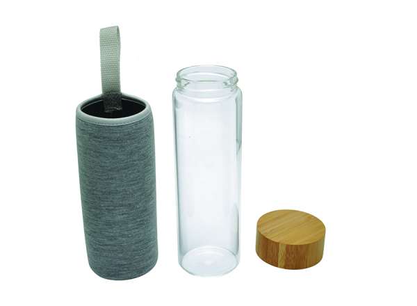 Doppelwandige Glasflasche 'Ocha', 400ml