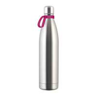 Flasche silber, Ring magenta