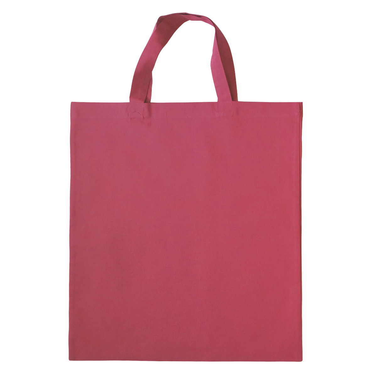 Baumwolltasche farbig mit kurzen Henkeln 136 gr / m2