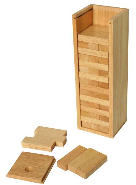 Stapelturm mit Holzbox