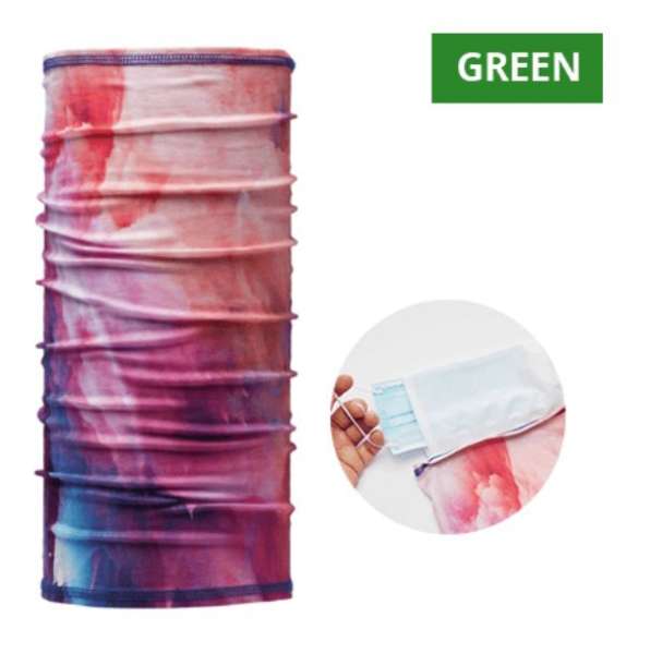 Multifunktions-Rundschal Recyceltes PET (RPET) mit Innentasche mit All-over-Bedruckung