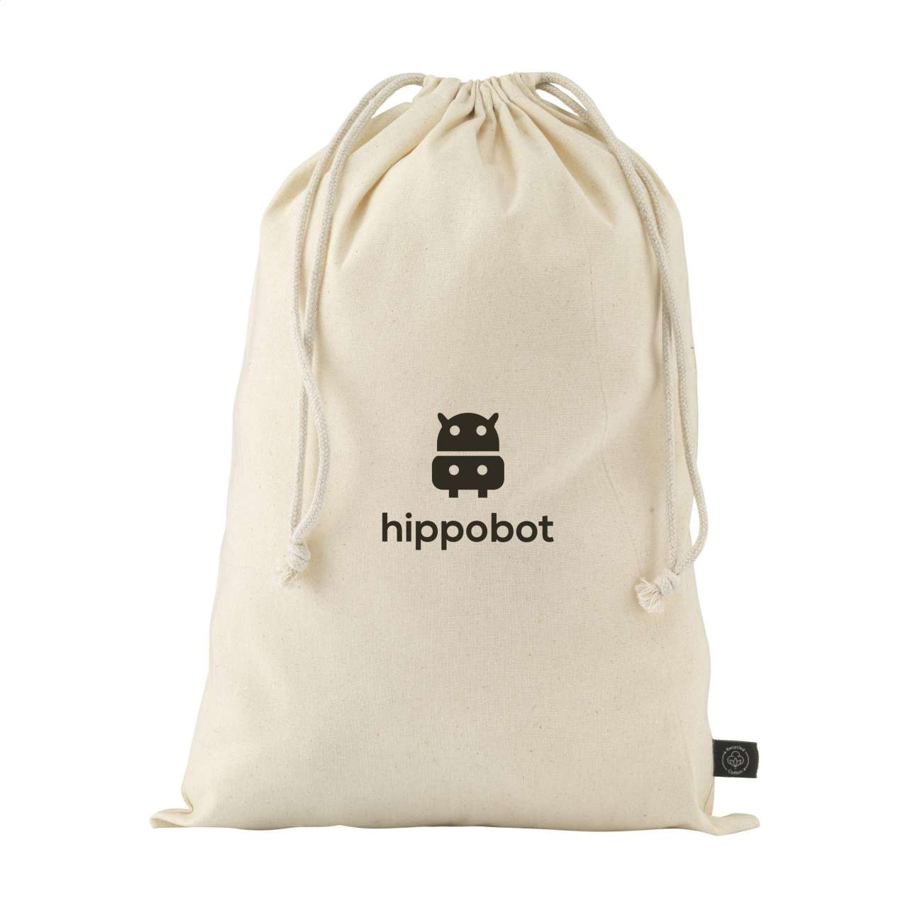 Gift Pouch Naturel GRS Recycled Cotton (150 g/m²) L