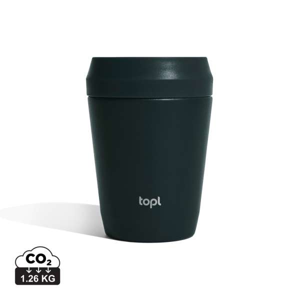Topl-Trinkbecher aus rec. Stahl mit 360-Grad-Deckel 236ml