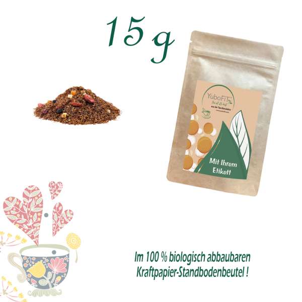 YuboFiT® Rotbuschtee Goji-Cranberry-Granatapfel