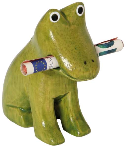 Glücksbote Frosch - für Geldgeschenke