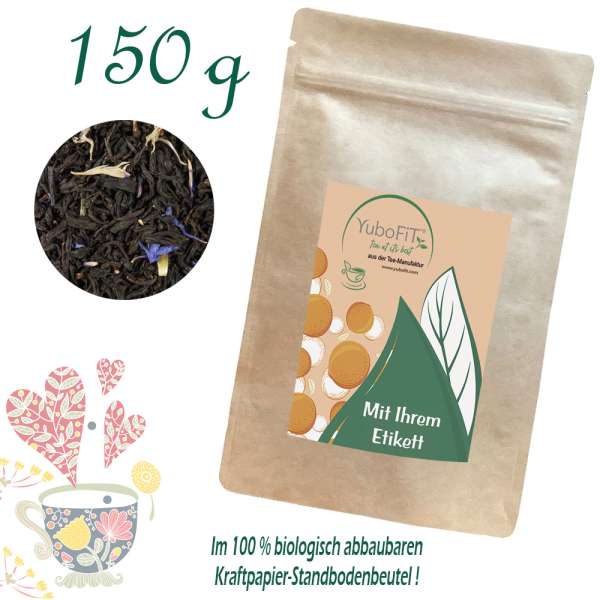 YuboFiT® Earl Grey Blue Flower Tee