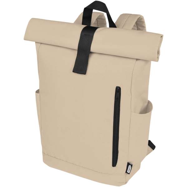 Byron 15,6" GRS RPET Roll-Top Rucksack 18 L