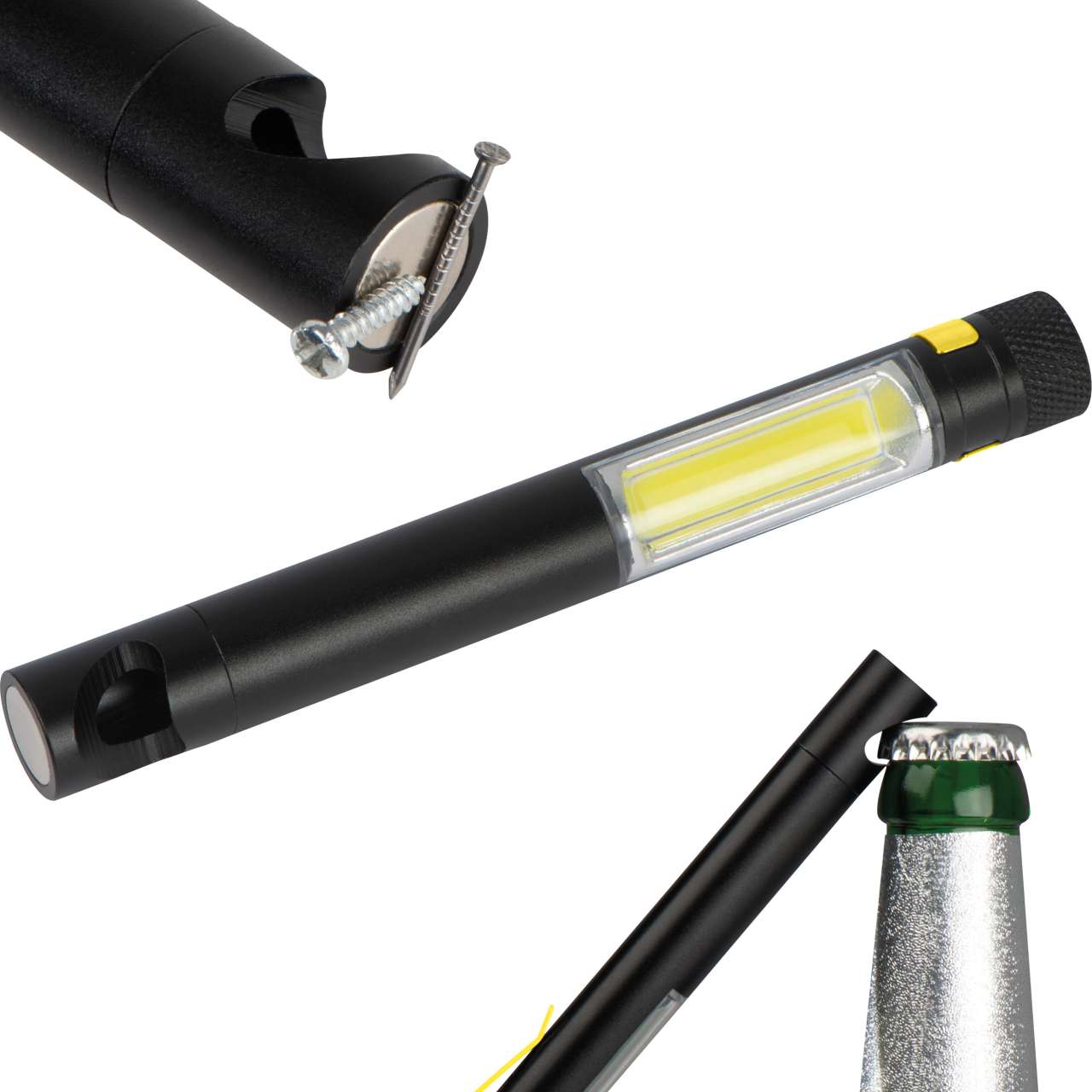 COB Taschenlampe mit Flaschenöffner