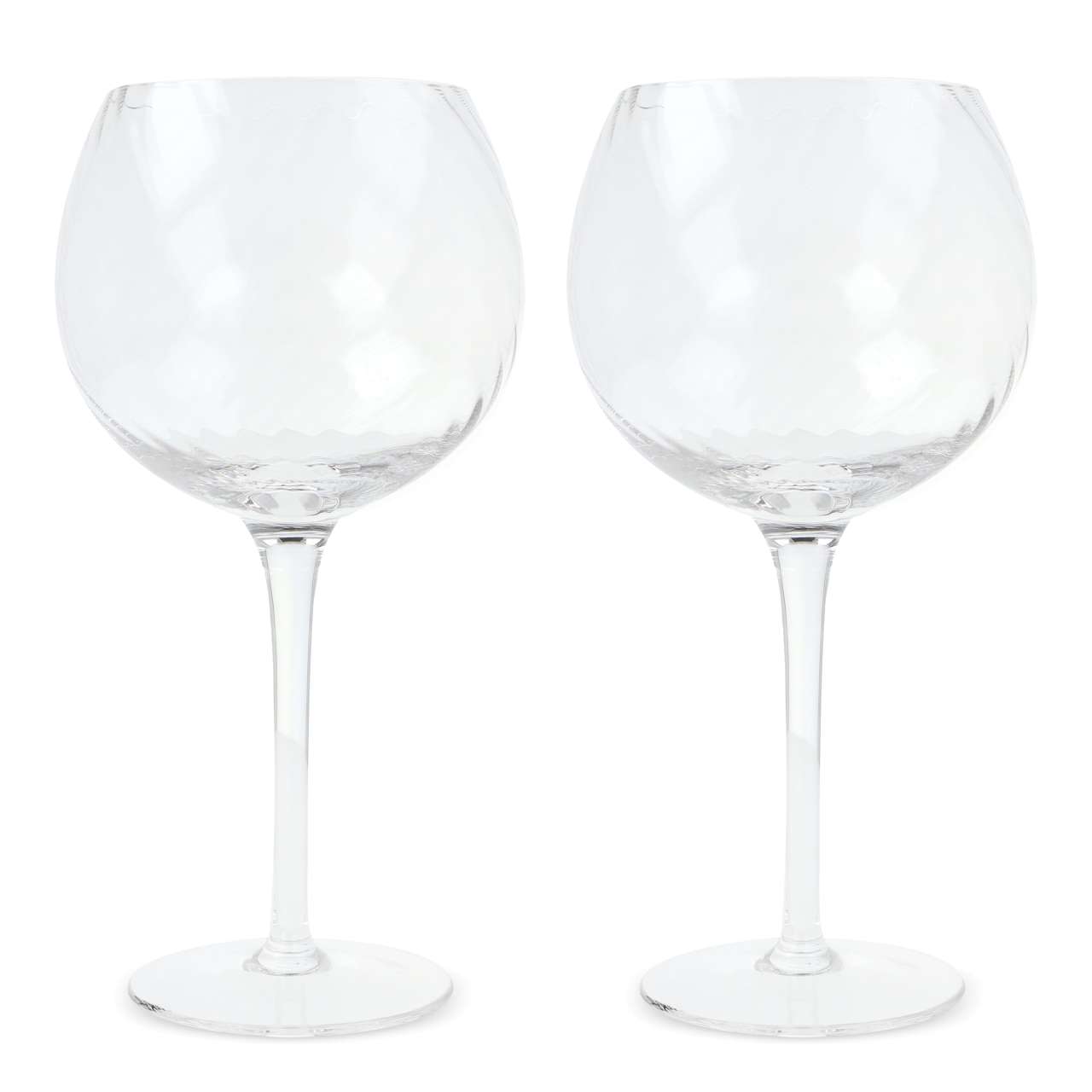 Byon Opacity 2er-Set Weingläser mit stilvollem Glasmuster 470ml