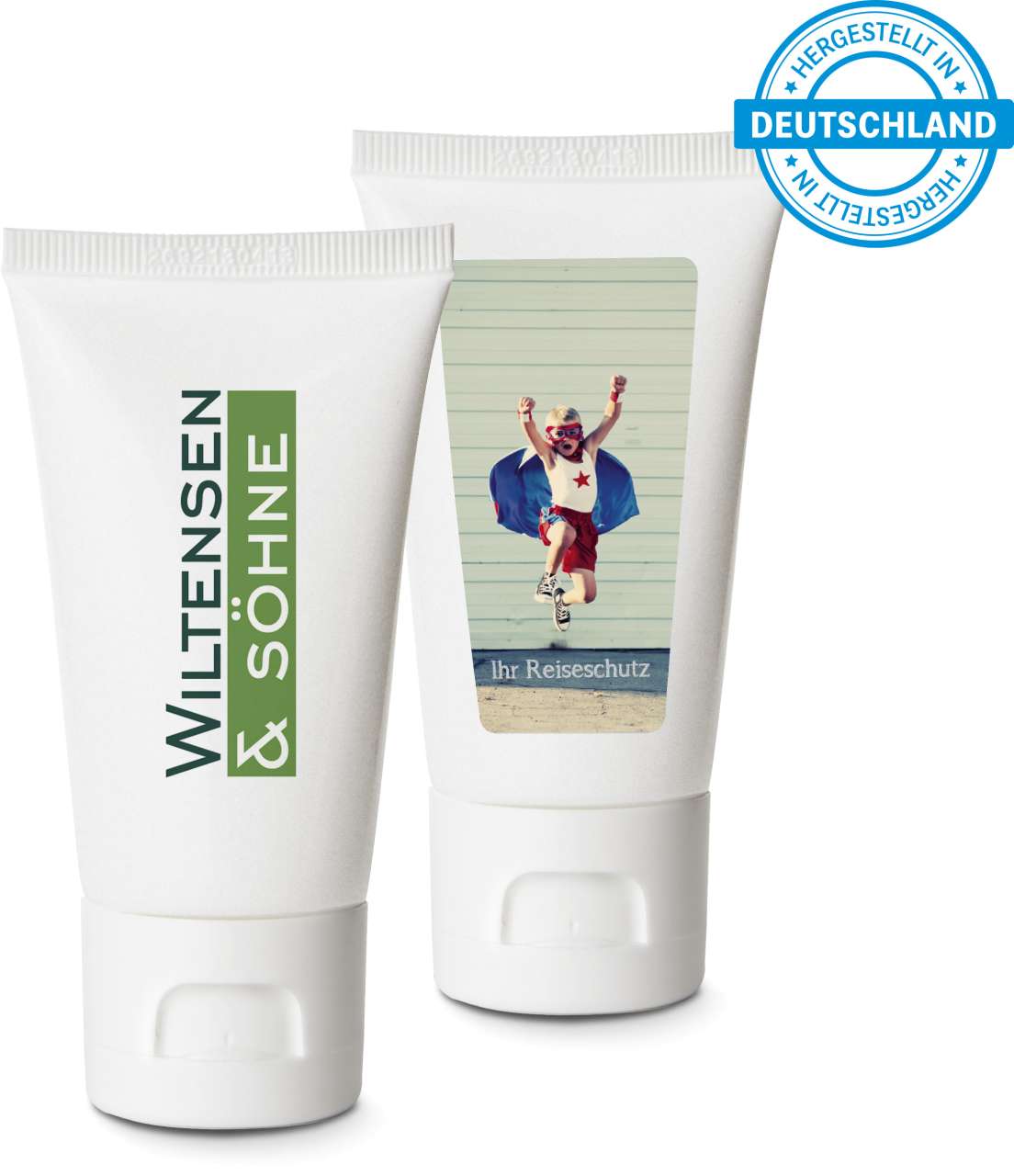 Pflegetube Basic 50 ml - alkoholisches Handreinigungsgel, Made in Germany