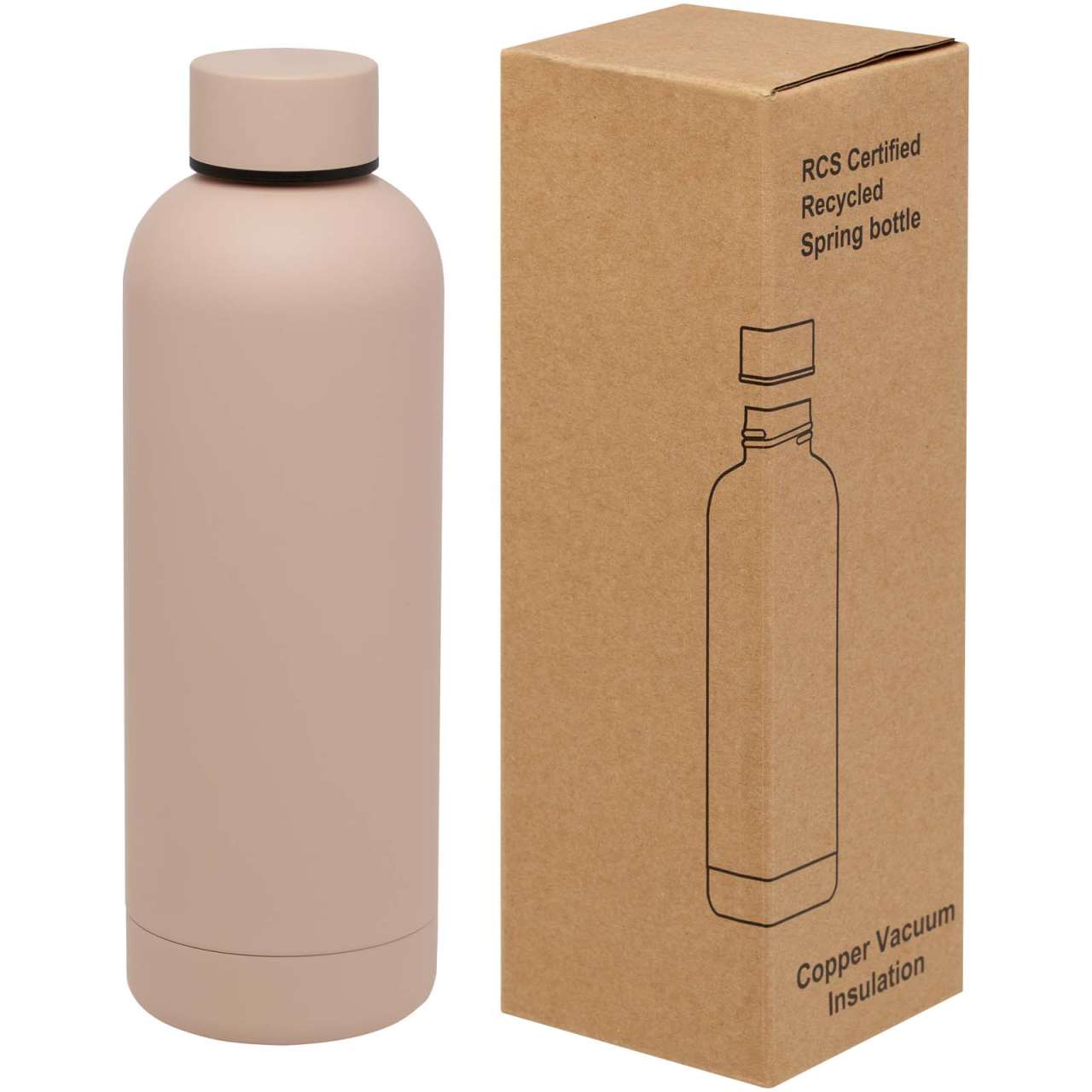 Spring 500 ml RCS-zertifizierte Kupfer-Vakuum Isolierflasche aus recyceltem Edelstahl