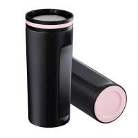 Becher schwarz, Ring hellmagenta, Boden hellmagenta