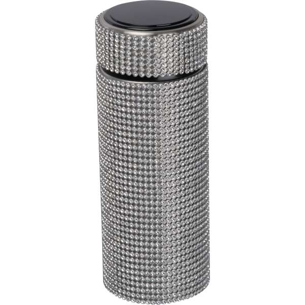 Vakuum Edelstahltrinkflasche mit Strassstein-Akzenten