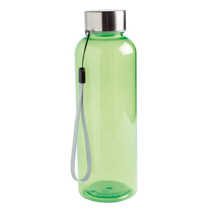 Tritanflasche 500 ml, mit silberfarbener Metallkappe