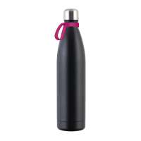 Flasche schwarz, Ring magenta