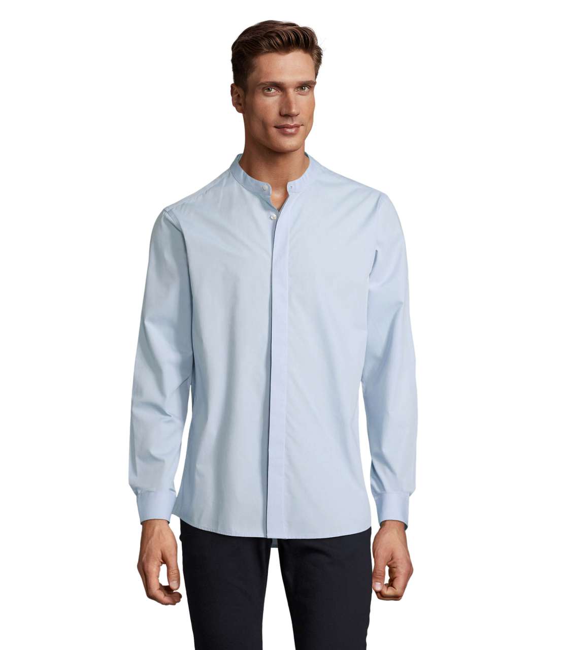 Bart Men Mao Collar Shirt