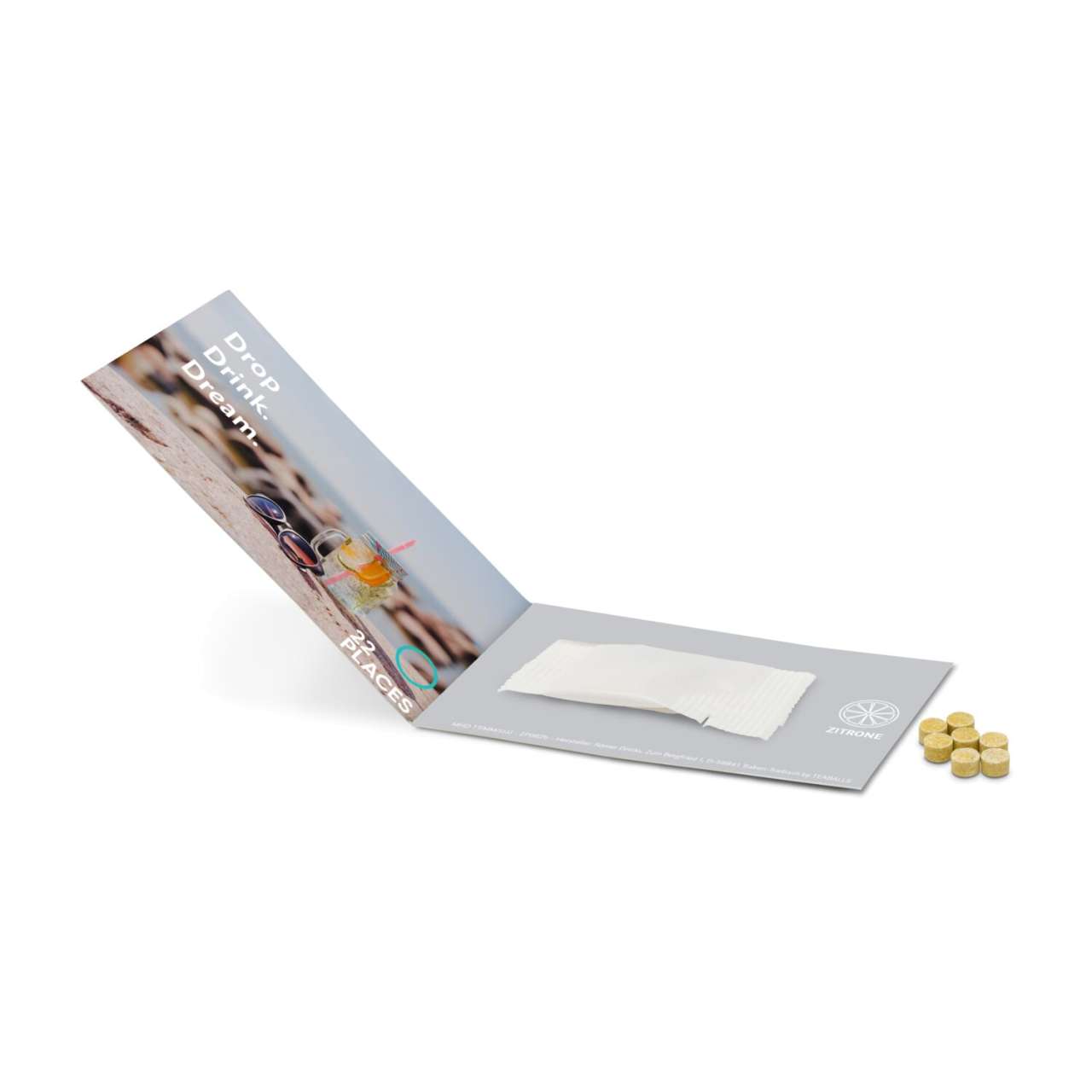 Promo Drops by TEABALLS - 1 Sachet (6-8 Zitrone Drops für ein Erfrischungsgetränk mit bis zu 0,5 L)