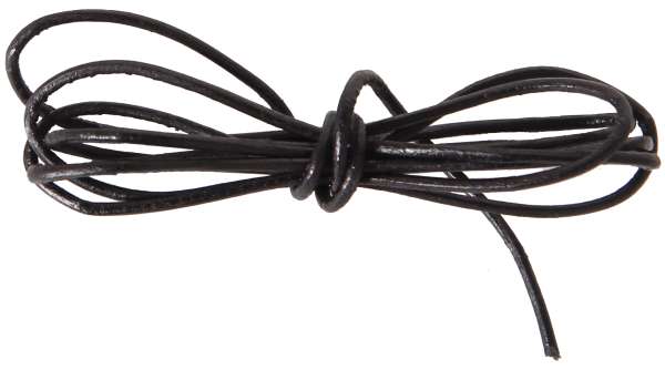 Lederband Ziegenleder schwarz 100 cm