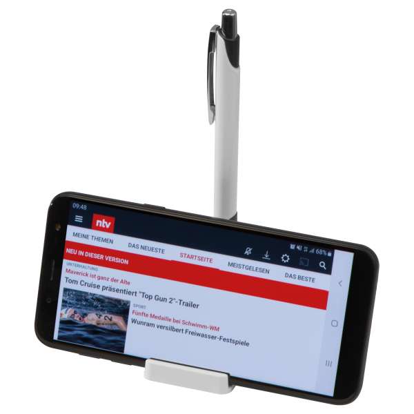 Handyhalter mit Magnetfunktion und Kugelschreiber