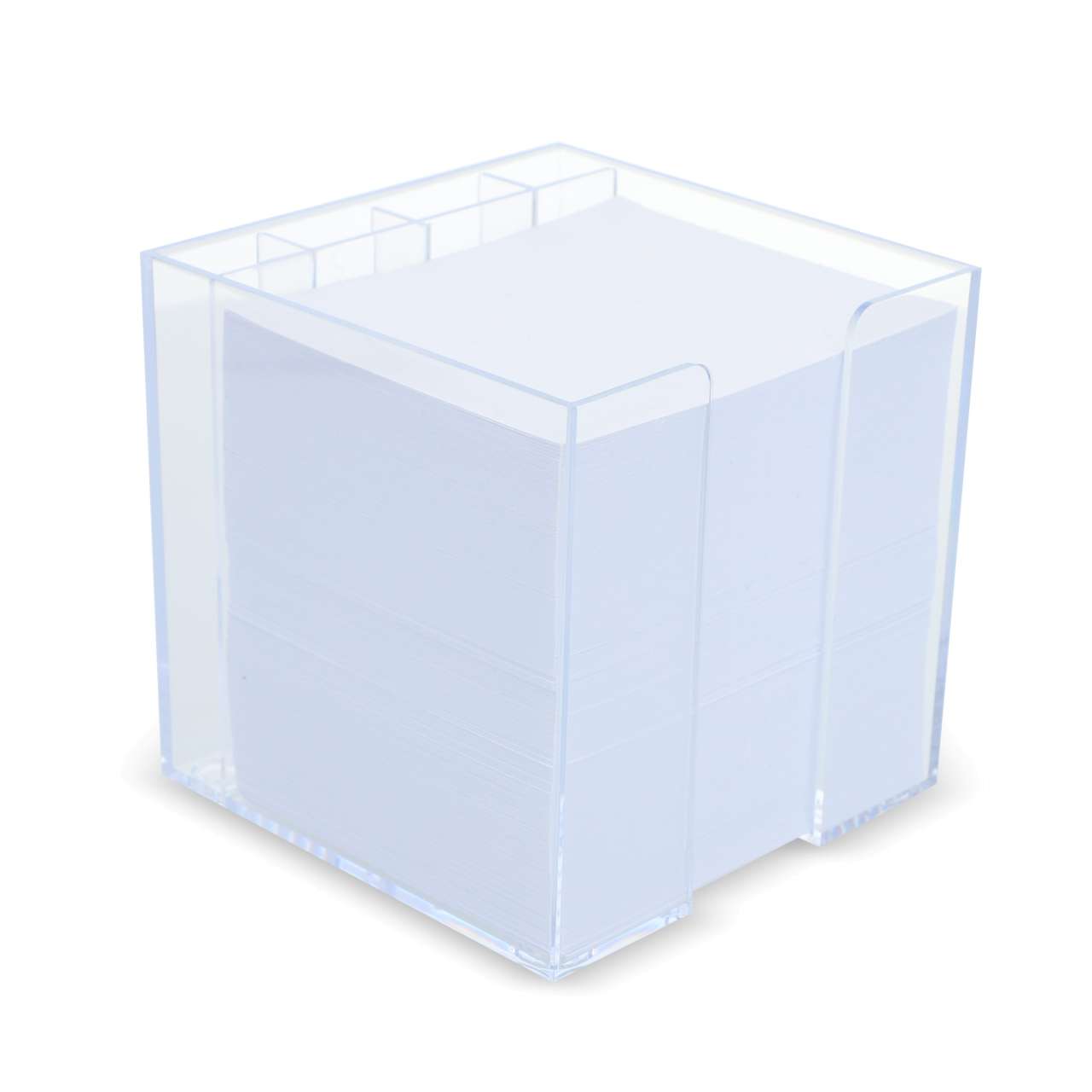 Notizzettel 10 x 10 x 10cm in Würfelbox mit Stifteköcher