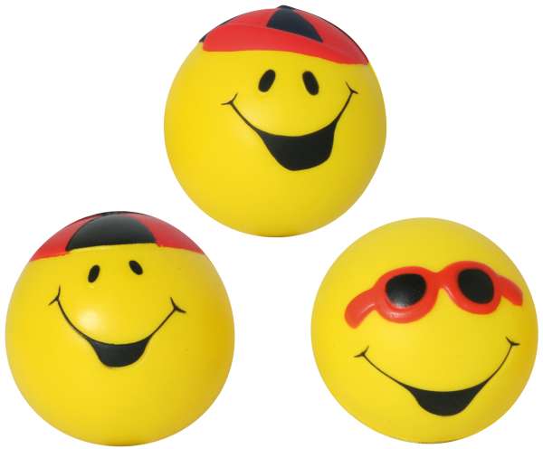 Smile Knautschball 5,5cm, sortiert