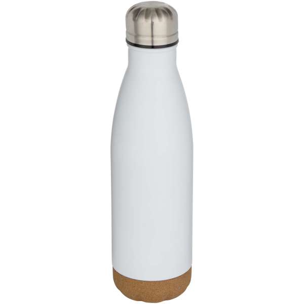 Cove 500 ml doppelwandige, vakuumisolierte Trinkflasche aus Edelstahl mit Korkdetails
